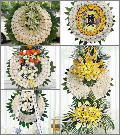 广东肇庆市怀集县坳仔镇盆布村花圈速递